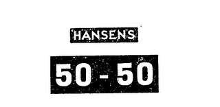 "HANSEN'S" 50-50 logo