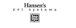 HANSEN'S PET SYSTEMS HPS logo