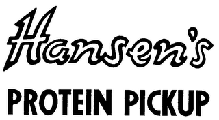 HANSEN'S PROTEIN PICKUP logo