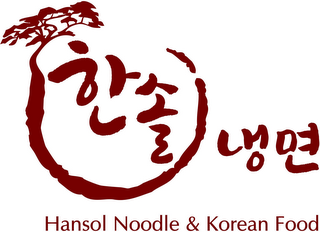HANSOL NOODLE & KOREAN FOOD logo