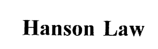 HANSON LAW logo