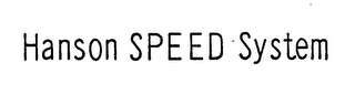 HANSON SPEED SYSTEM logo
