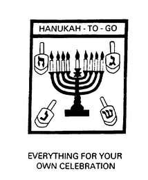 HANUKAH-TO-GO EVERYTHING FOR YOUR OWN CELEBRATION logo
