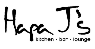 HAPA J'S KITCHEN · BAR · LOUNGE logo