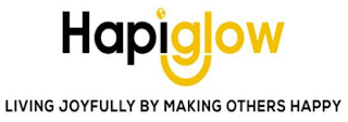HAPIGLOW LIVING JOYFULLY BY MAKING OTHERS HAPPY logo