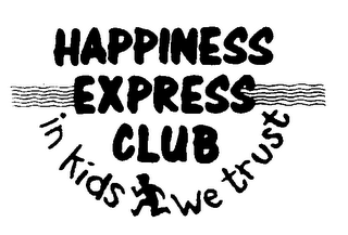 HAPPINESS EXPRESS CLUB IN KIDS WE TRUST logo