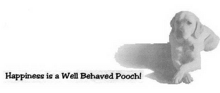 HAPPINESS IS A WELL BEHAVED POOCH! logo