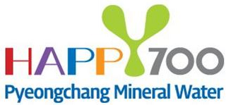 HAPPY 700 PYEONGCHANG MINERAL WATER logo