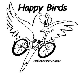 HAPPY BIRDS PERFORMING PARROT SHOW logo