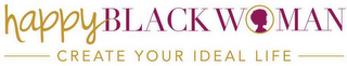 HAPPY BLACK WOMAN - CREATE YOUR IDEAL LIFE - logo