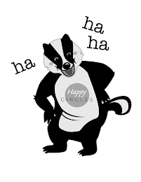 HAPPY C . I . R . C . L . E . S HA HA HA logo