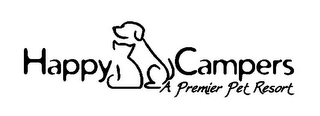 HAPPY CAMPERS A PREMIER PET RESORT logo