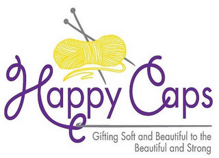HAPPY CAPS GIFTING SOFT AND BEAUTIFUL TO THE BEAUTIFUL AND STRONG logo
