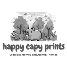 HAPPY CAPY PRINTS EXQUISITE MEMES AND ANIMAL THEMES logo