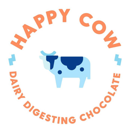 HAPPY COW DAIRY DIGESTING CHOCOLATE logo
