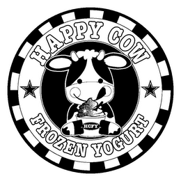 HAPPY COW FROZEN YOGURT HCFY logo