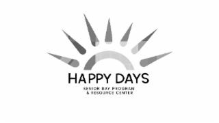 HAPPY DAYS SENIOR DAY PROGRAM & RESOURCE CENTER logo