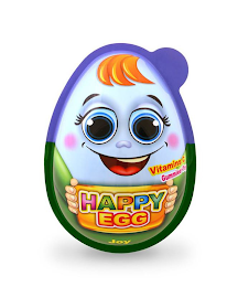 HAPPY EGG JOY GUMMIES WITH VITAMIN C + TOY logo