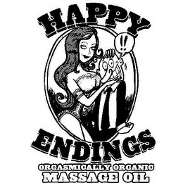 HAPPY ENDINGS ORGASMICALLY ORGANIC MASSAGE OIL logo