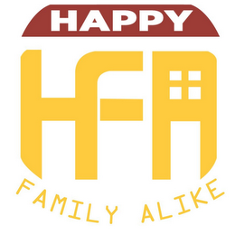 HAPPY FAMILY ALIKE HFA logo