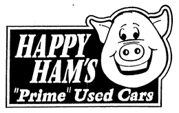 HAPPY HAM'S "PRIME" USED CARS logo