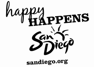 HAPPY HAPPENS SAN DIEGO SANDIEGO.ORG logo