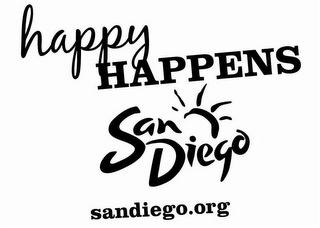 HAPPY HAPPENS SAN DIEGO SANDIEGO.ORG logo