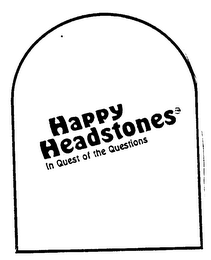 HAPPY HEADSTONES IN QUEST OF THE QUESTIONS logo