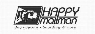 HAPPY MAILMAN DOG DAYCARE · BOARDING & MORE logo