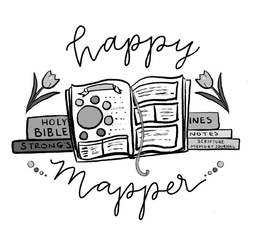 HAPPY, MAPPER, HOLY BIBLE, STRONG'S, INES, NOTES, SCRIPTURE, MEMORY JOURNAL logo
