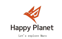 HAPPY PLANET LET'S EXPLORE MARS logo