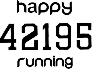 HAPPY RUNNING 42195 logo