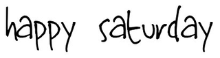 HAPPY SATURDAY logo