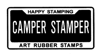 HAPPY STAMPING CAMPER STAMPER ART RUBBER STAMPS logo