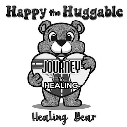 HAPPY THE HUGGABLE JOURNEY TO HEALING HEALING BEAR logo