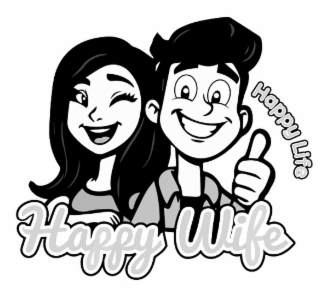 HAPPY WIFE HAPPY LIFE logo