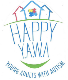 HAPPY Y.A.W.A YOUNG ADULTS WITH AUTISM logo