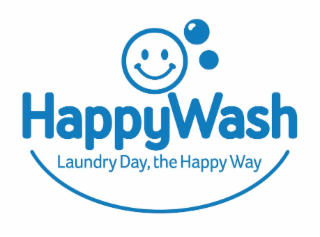 HAPPYWASH LAUNDRY DAY, THE HAPPY WAY logo