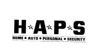 HAPS HOME AUTO PERSONAL SECURITY logo