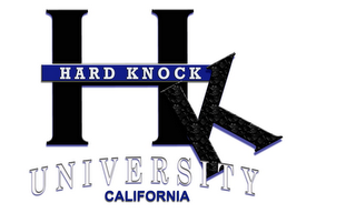 HARD KNOCK UNIVERSITY CALIFORNIA HK logo