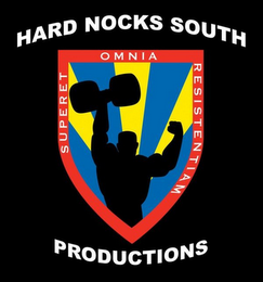 HARD NOCKS SOUTH PRODUCTIONS SUPERET OMNIA RESISTENTIAM logo
