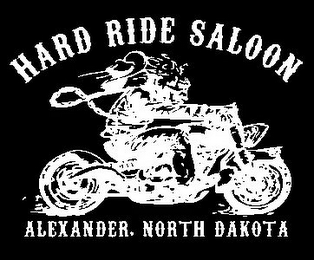 HARD RIDE SALOON ALEXANDER, NORTH DAKOTA logo