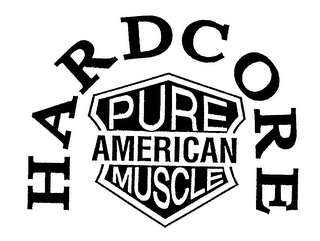 HARDCORE PURE AMERICAN MUSCLE logo