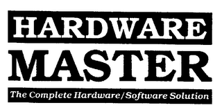 HARDWARE MASTER THE COMPLETE HARDWARE/SOFTWARE SOLUTION logo