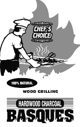 HARDWOOD CHARCOAL BASQUES & DESIGN logo