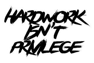HARDWORK ISN'T PRIVILEGE logo