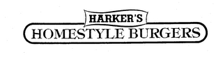 HARKER'S HOMESTYLE BURGERS logo