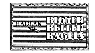 HARLAN BIGGER BETTER BAGELS logo