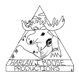 HARLAN J. MOOSE PRODUCTIONS HJM logo