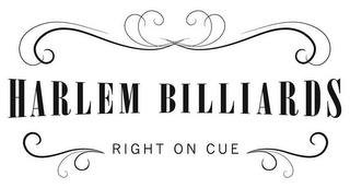 HARLEM BILLIARDS - RIGHT ON CUE logo
